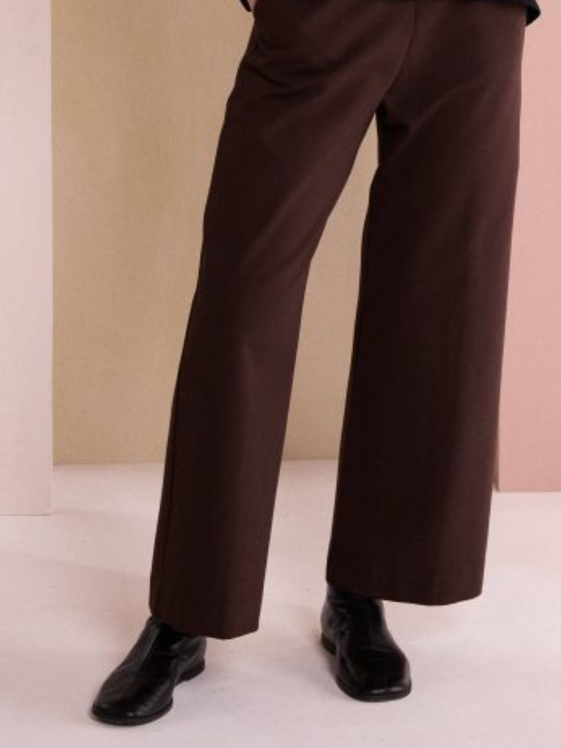 Naya NAW26 301 Soft Wide Leg Trouser with relaxed wide-leg fit, pull-on waist and soft draped finish