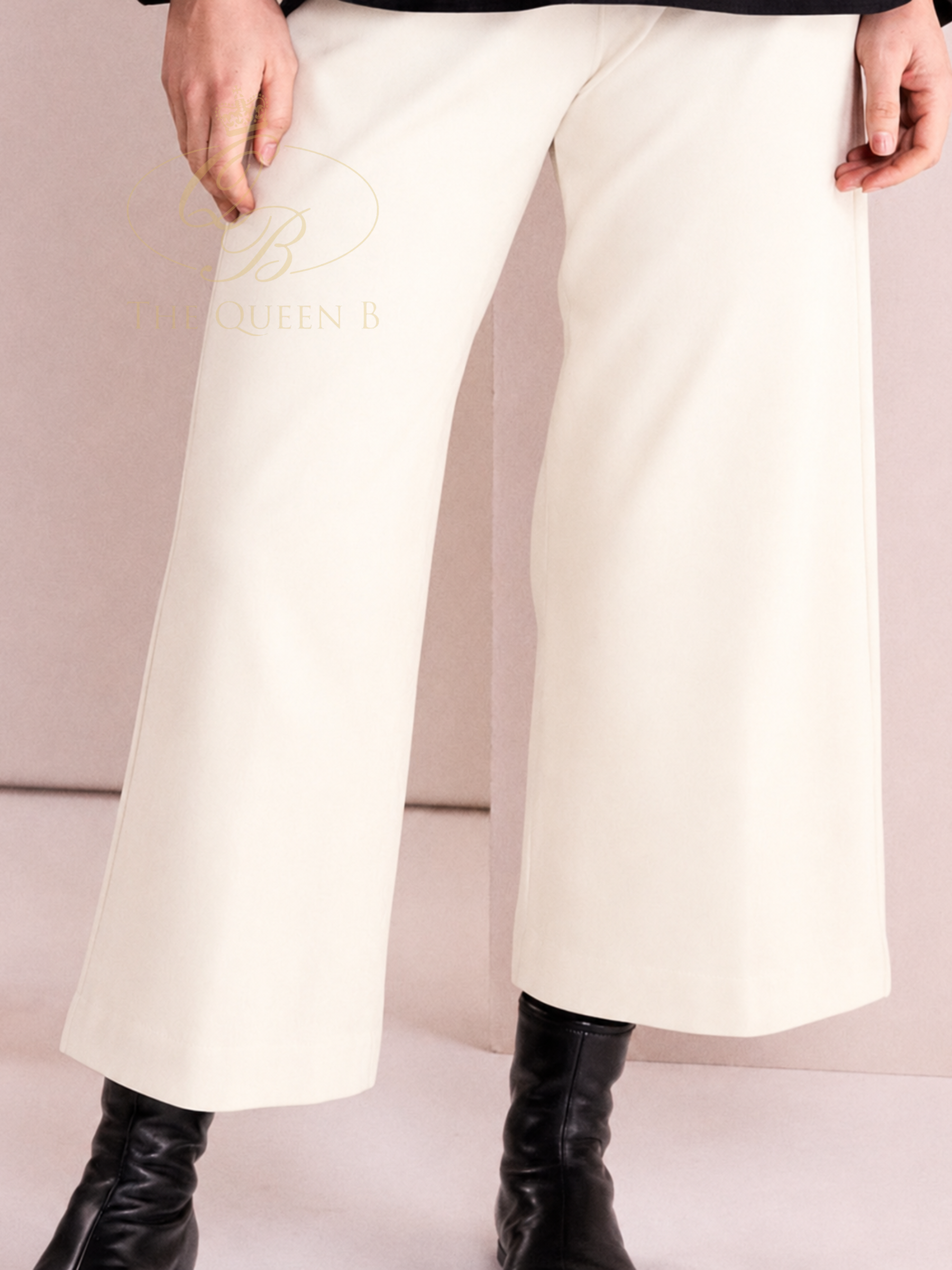 Naya NAW26 301 Soft Wide Leg Trouser with relaxed wide-leg fit, pull-on waist and soft draped finish