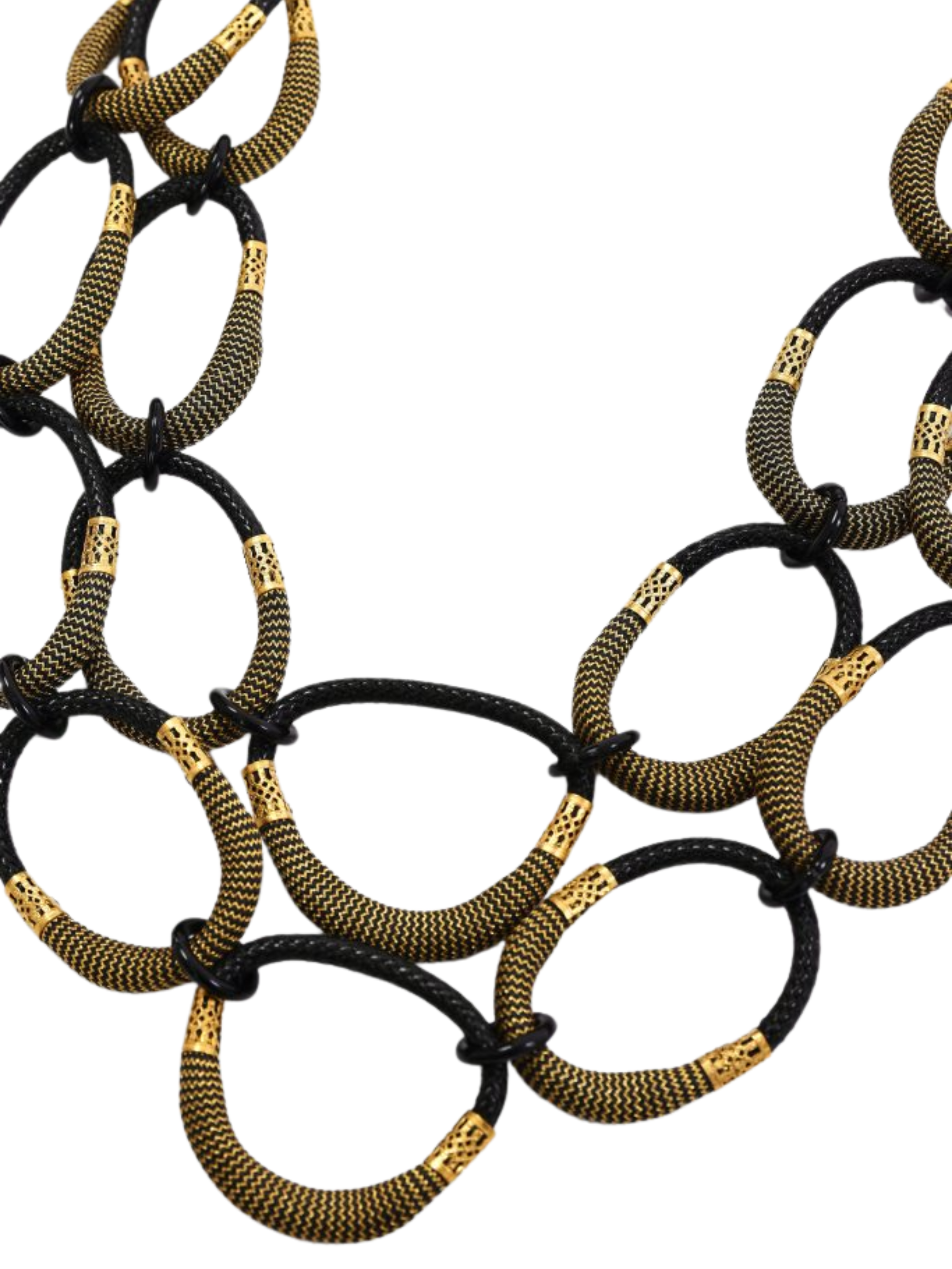 Naya NAW26 340 Loop & Disc Necklace with adjustable cord and layered loop design