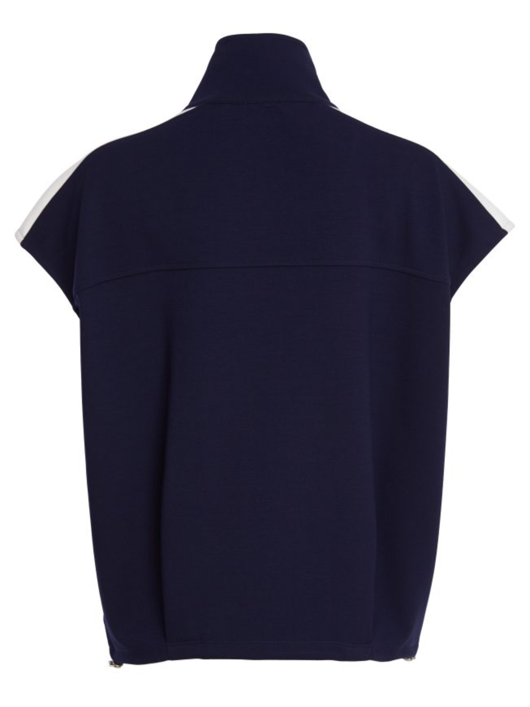 Naya NPA26 195 High Neck Zip Top with zip front, high neckline, short sleeves and contrast panel detail