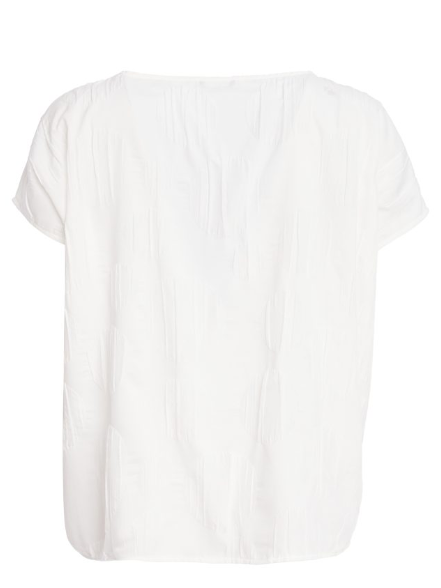 Naya NPA26 239 Round Neck Top with round neckline, short sleeves, relaxed fit and textured fabric detail