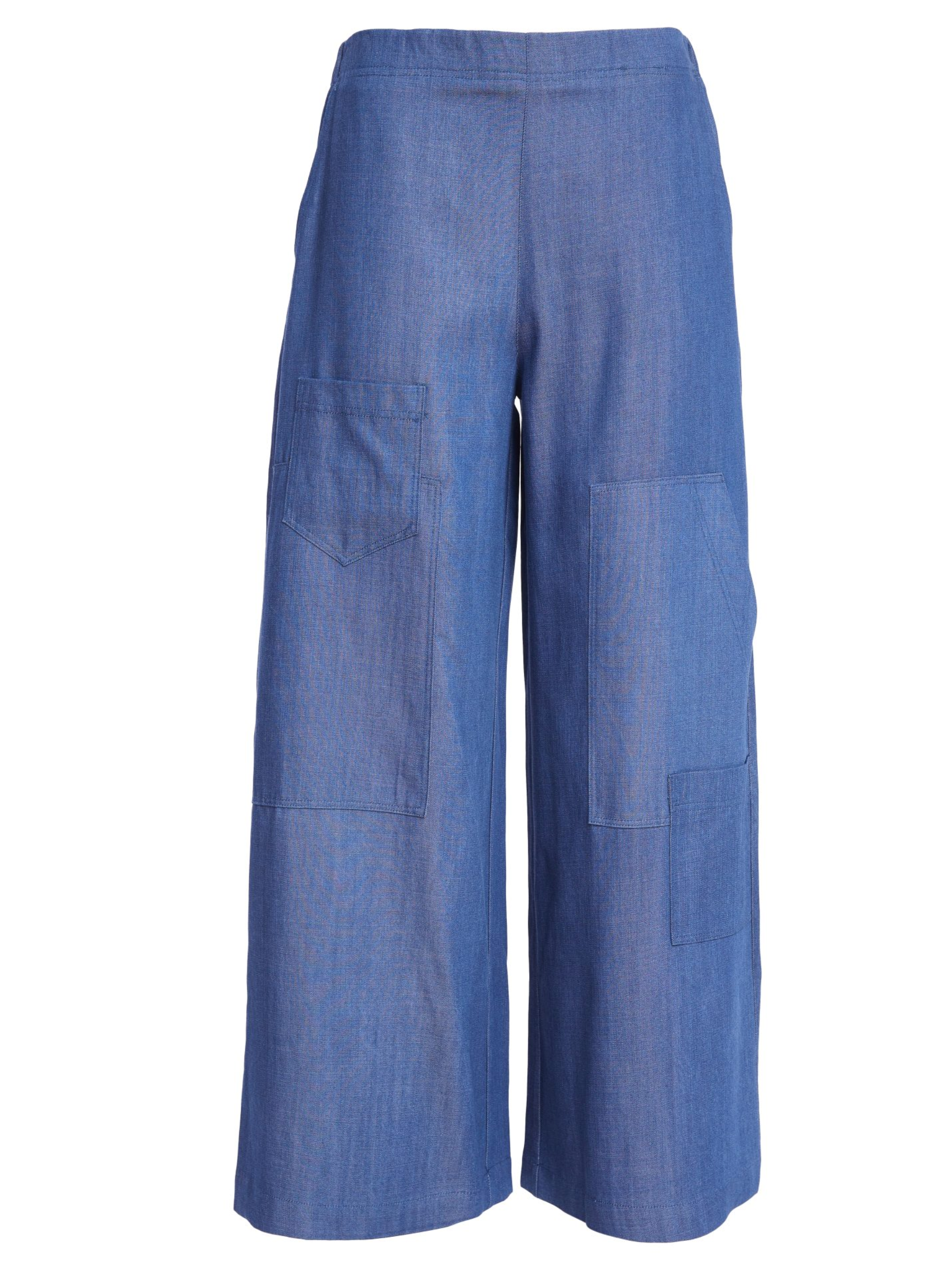 Naya NPA26 272 Wide Leg Trouser with pull-on waistband, wide leg shape and patch pocket detail