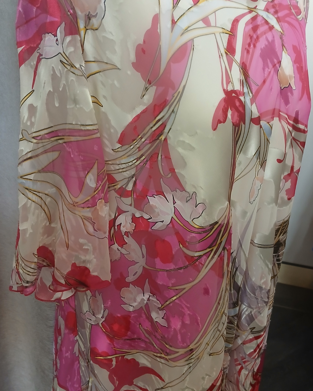 Allison Designs - Top & Pants Fuchsia & White