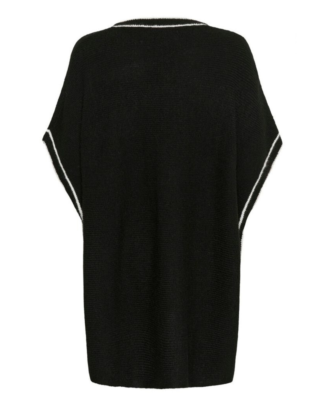 CREAM - RAMS KNIT PONCHO