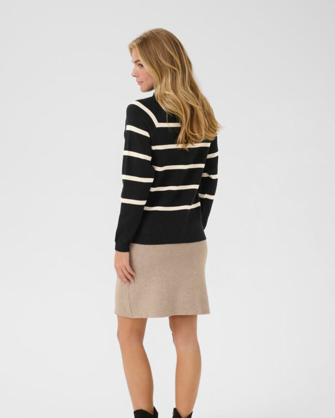 CREAM - DELA BUTTON PULLOVER