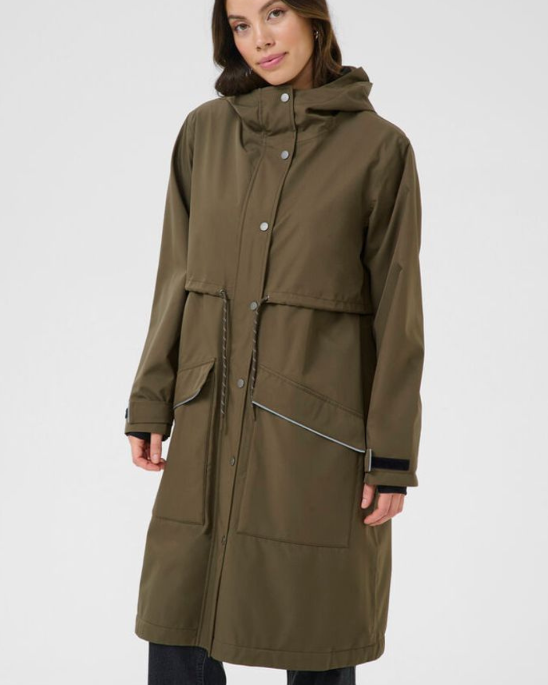 CREAM - RAILY RAINCOAT