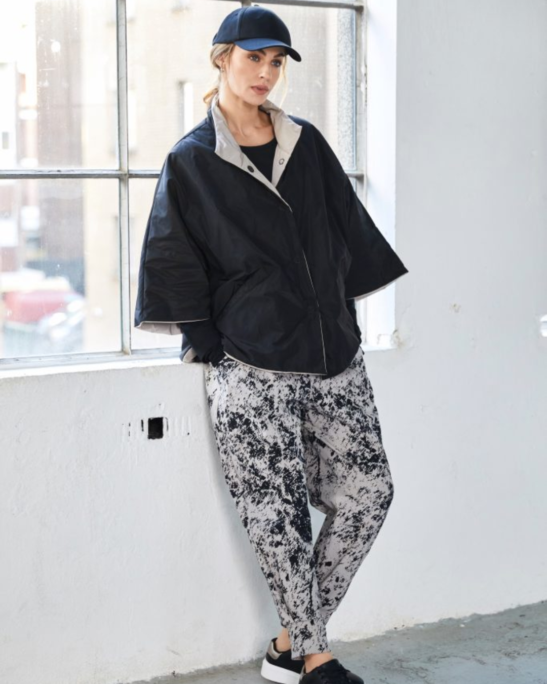 NAYA - NAW25 312 Mottled Print Cuff Trouser