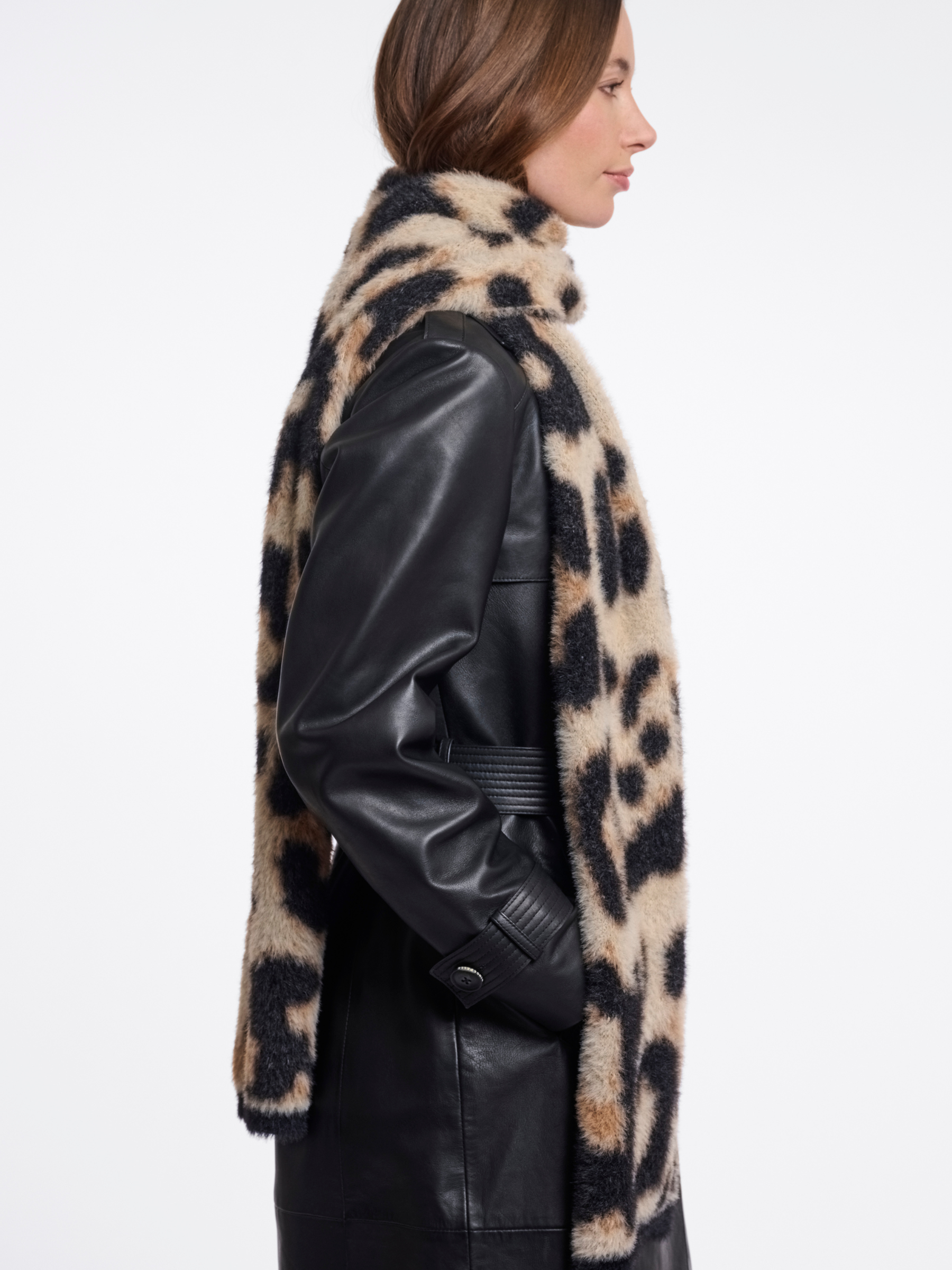 Rino & Pelle Tuli Print Scarf soft printed scarf in a longline shape