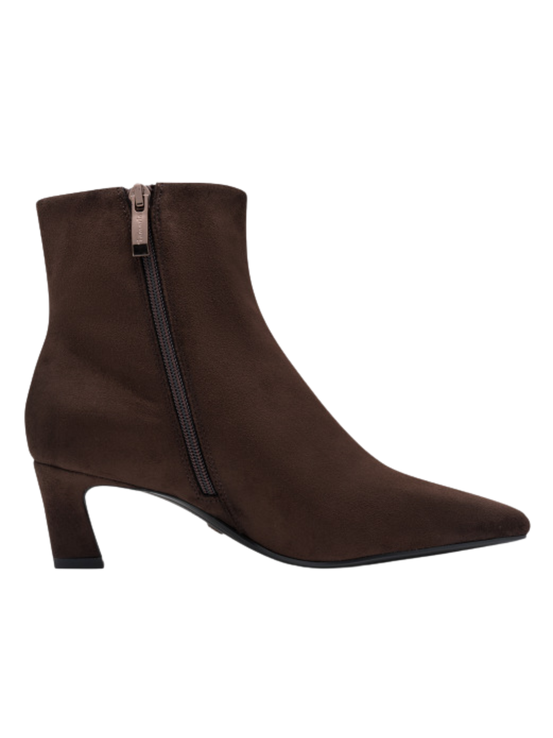 Tamaris 25383 304 Mocca Boot with pointed toe and 55mm stiletto heel.