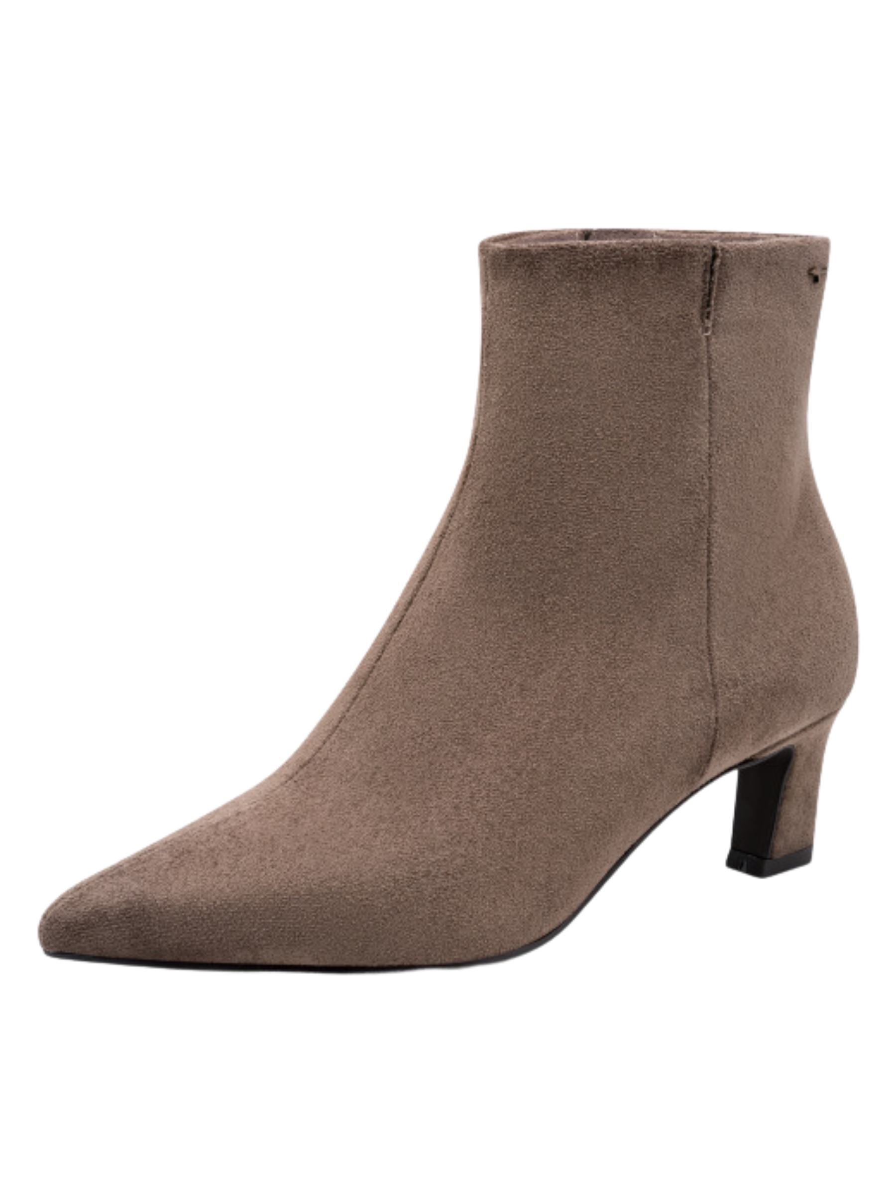 Tamaris 25383 341 Taupe Boot with pointed toe and 55mm stiletto heel.