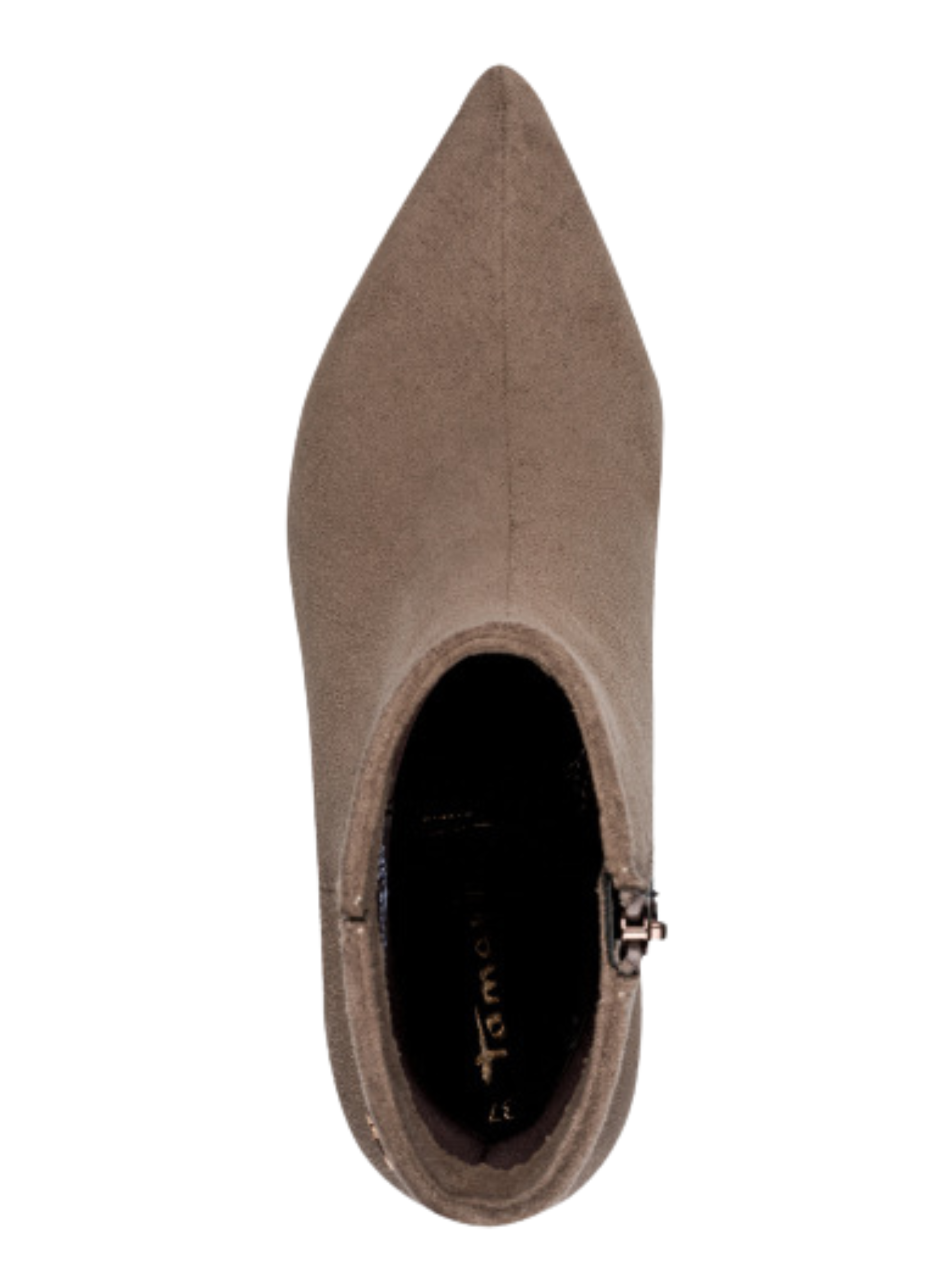 Tamaris 25383 341 Taupe Boot with pointed toe and 55mm stiletto heel.