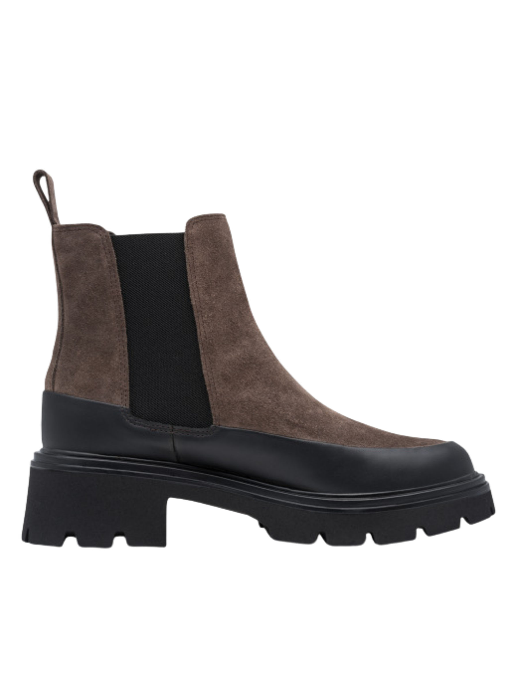 Tamaris 25409 317 Cigar Boot with elastic side panels and chunky sole.