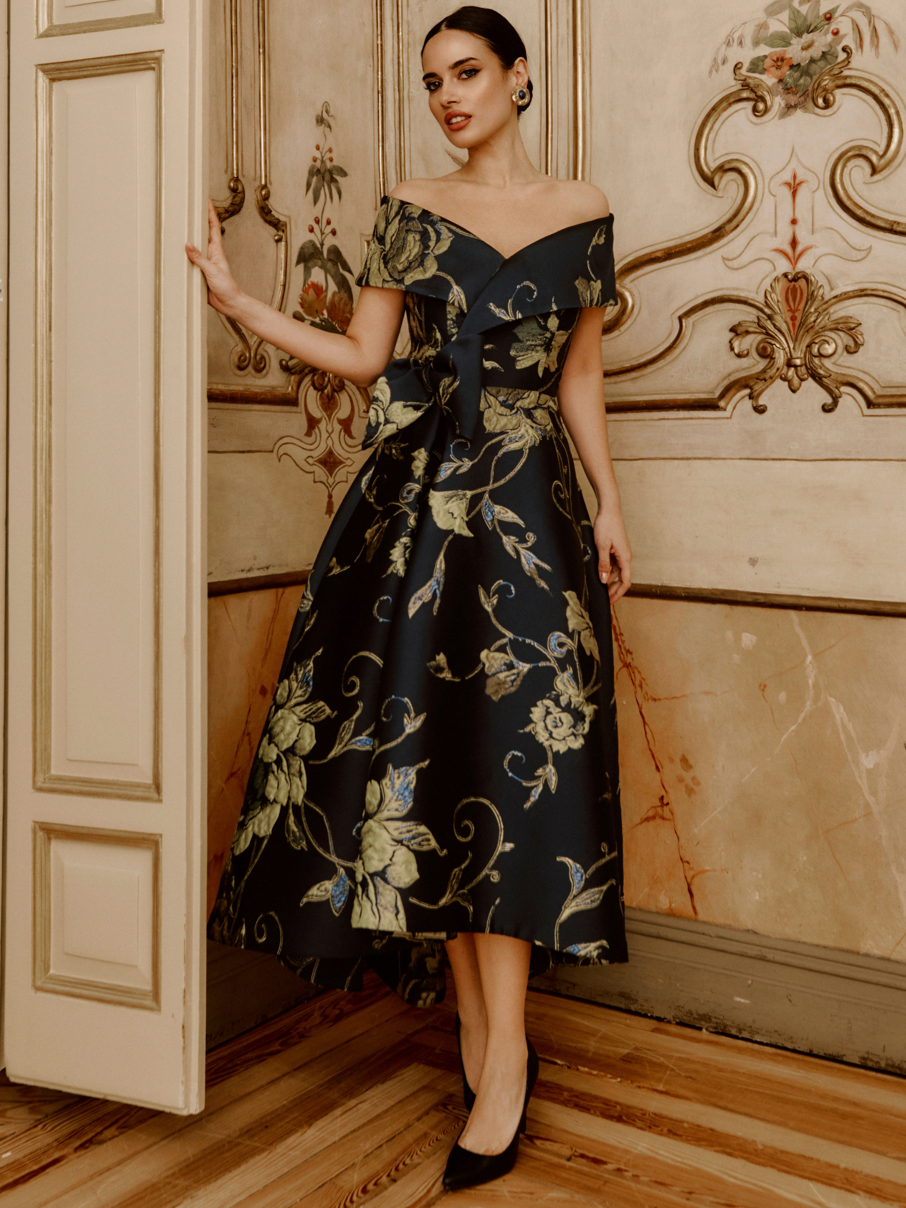 Gabriela Sanchez 26041 Marino / Verde Dress