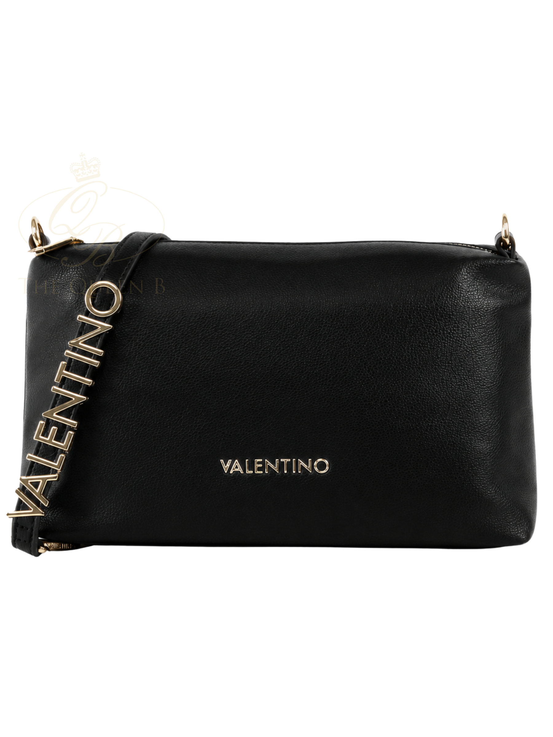 Valentino Barn Hobo Bag with a soft hobo silhouette, zip-top closure and statement strap detail