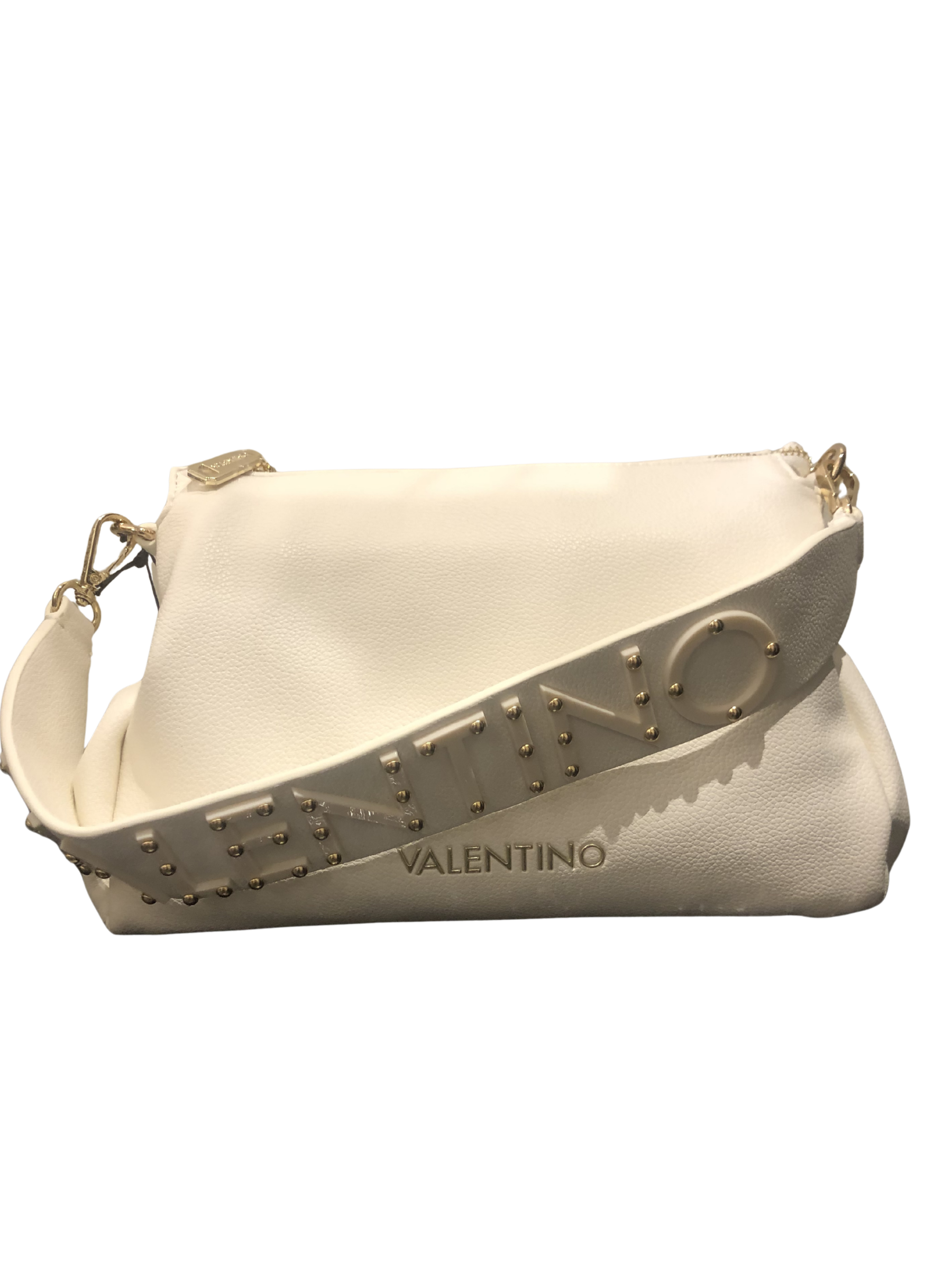 Valentino Dea Re hobo bag designer shoulder bag with detachable studded Valentino logo strap.