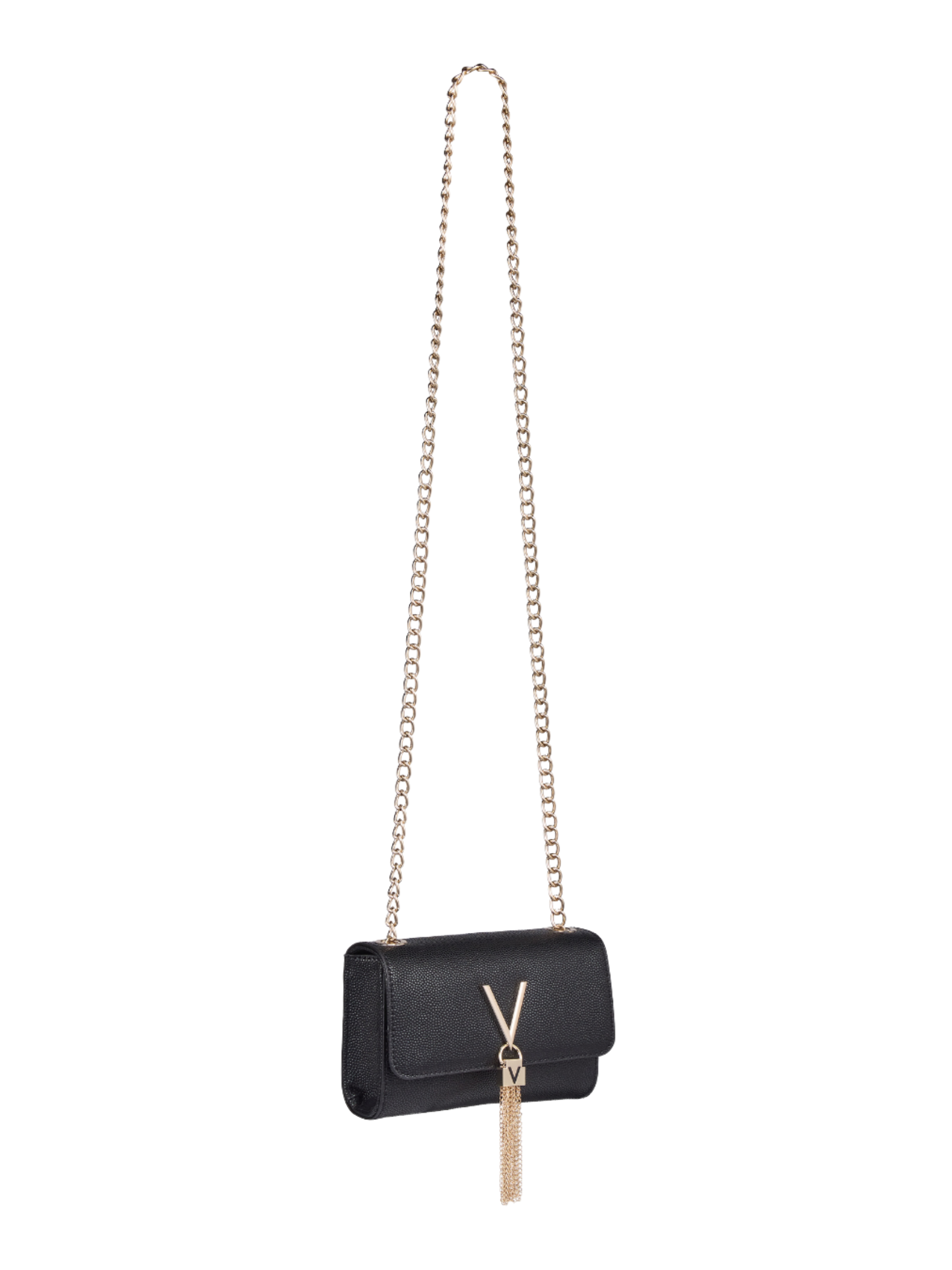 Valentino Divina Pochette Bag compact flap bag with chain strap and V logo detail