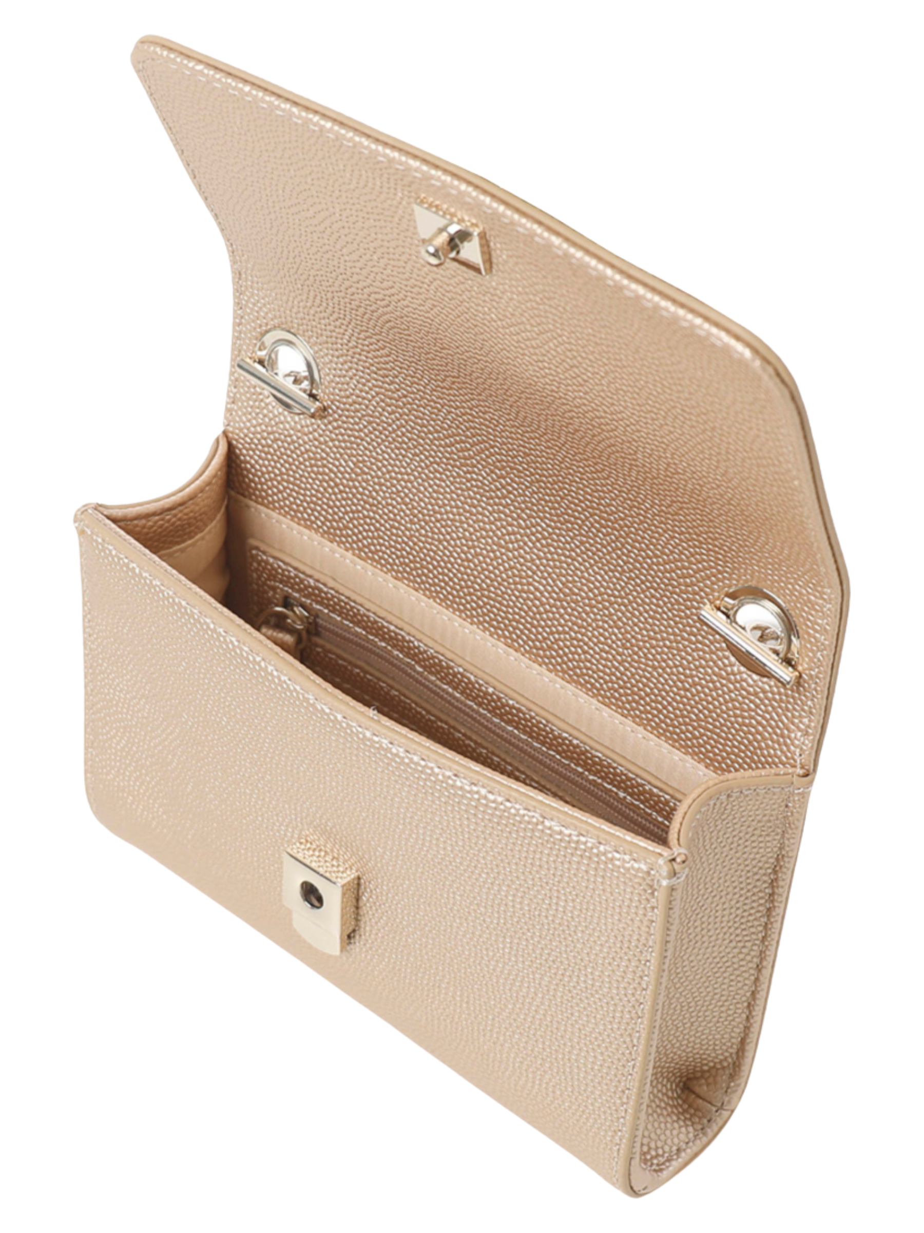 Valentino Divina Pochette Bag compact flap bag with chain strap and V logo detail