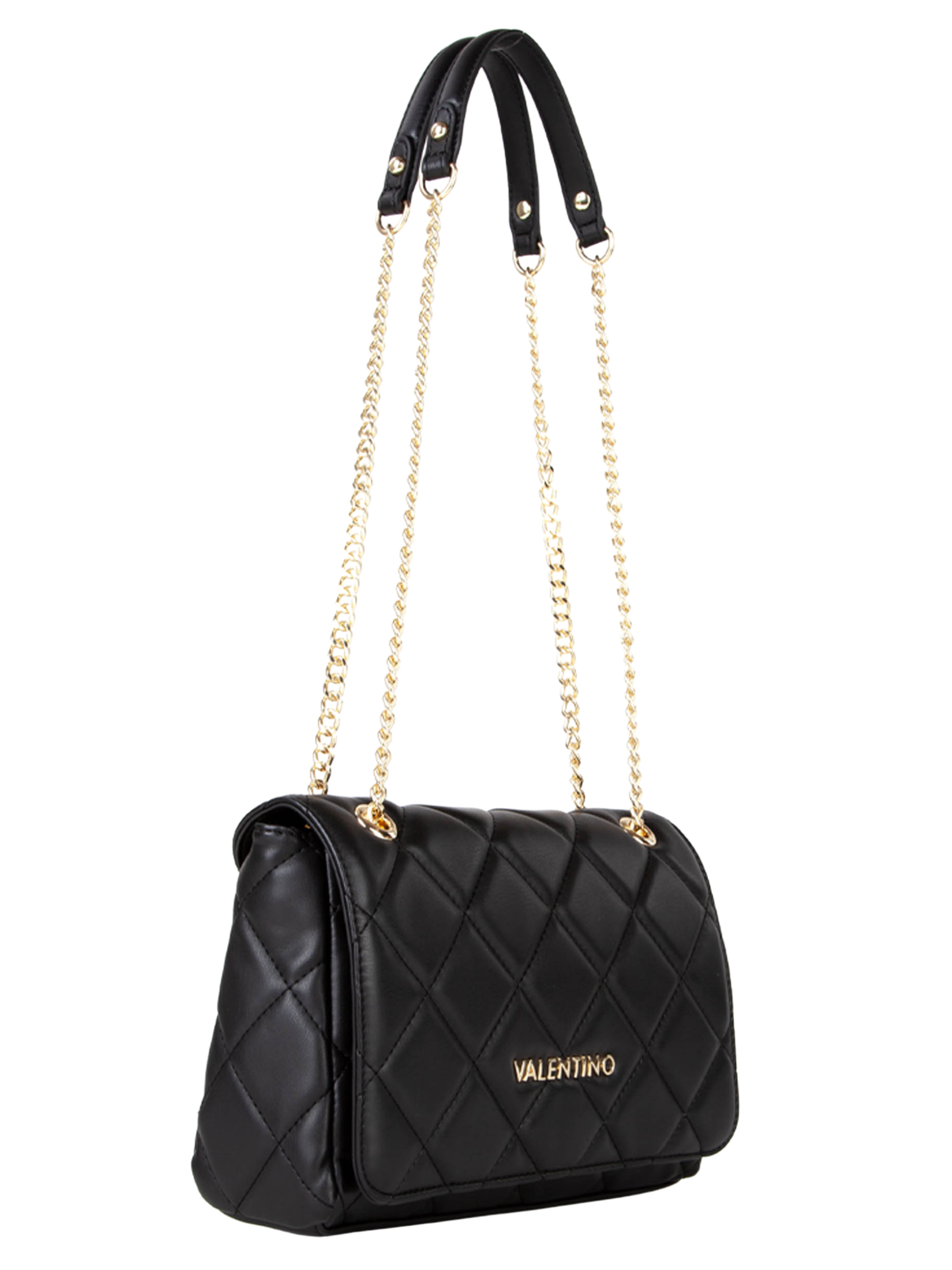 Valentino Ocarina Flap Bag with quilted finish, chain shoulder strap, flap closure and zipped inner compartment
