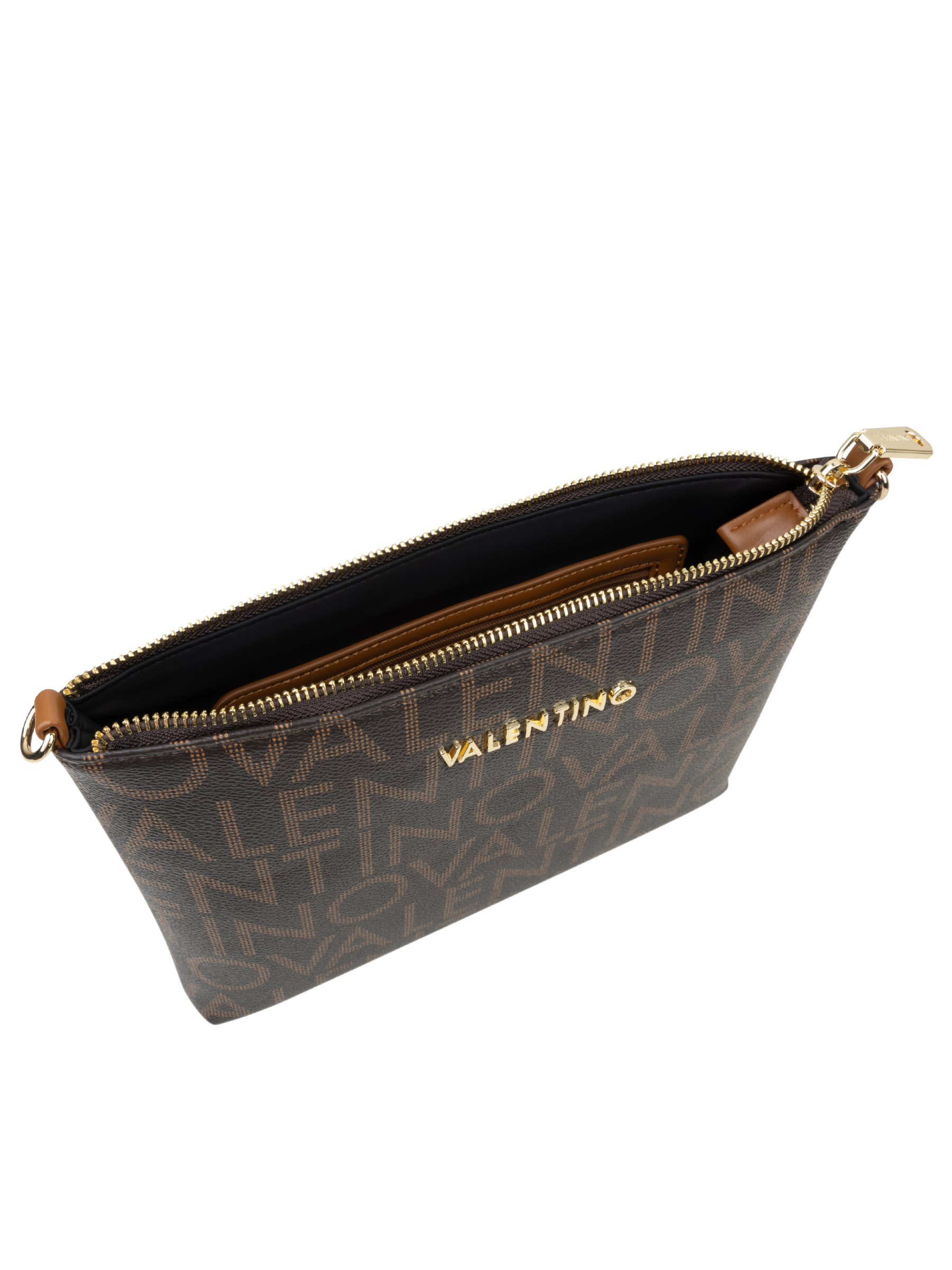 Valentino Regina Re Shopping Bag with all-over logo design, detachable branded strap and zip-top closure