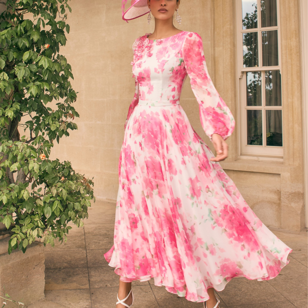 Veni Infantino 992775 Cherry Blossom Print Dress