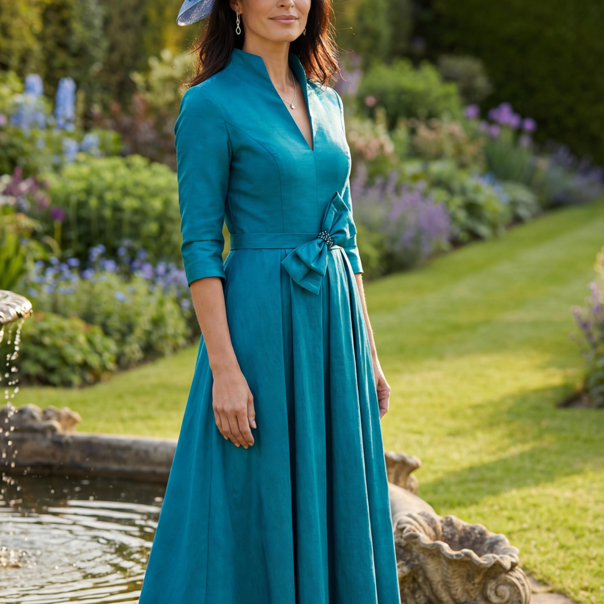 Veromia Occasions VO3147 Teal Dress