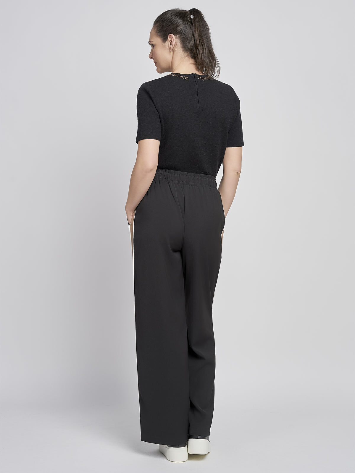 PINNS 643T Side Tape Wide Leg Trouser