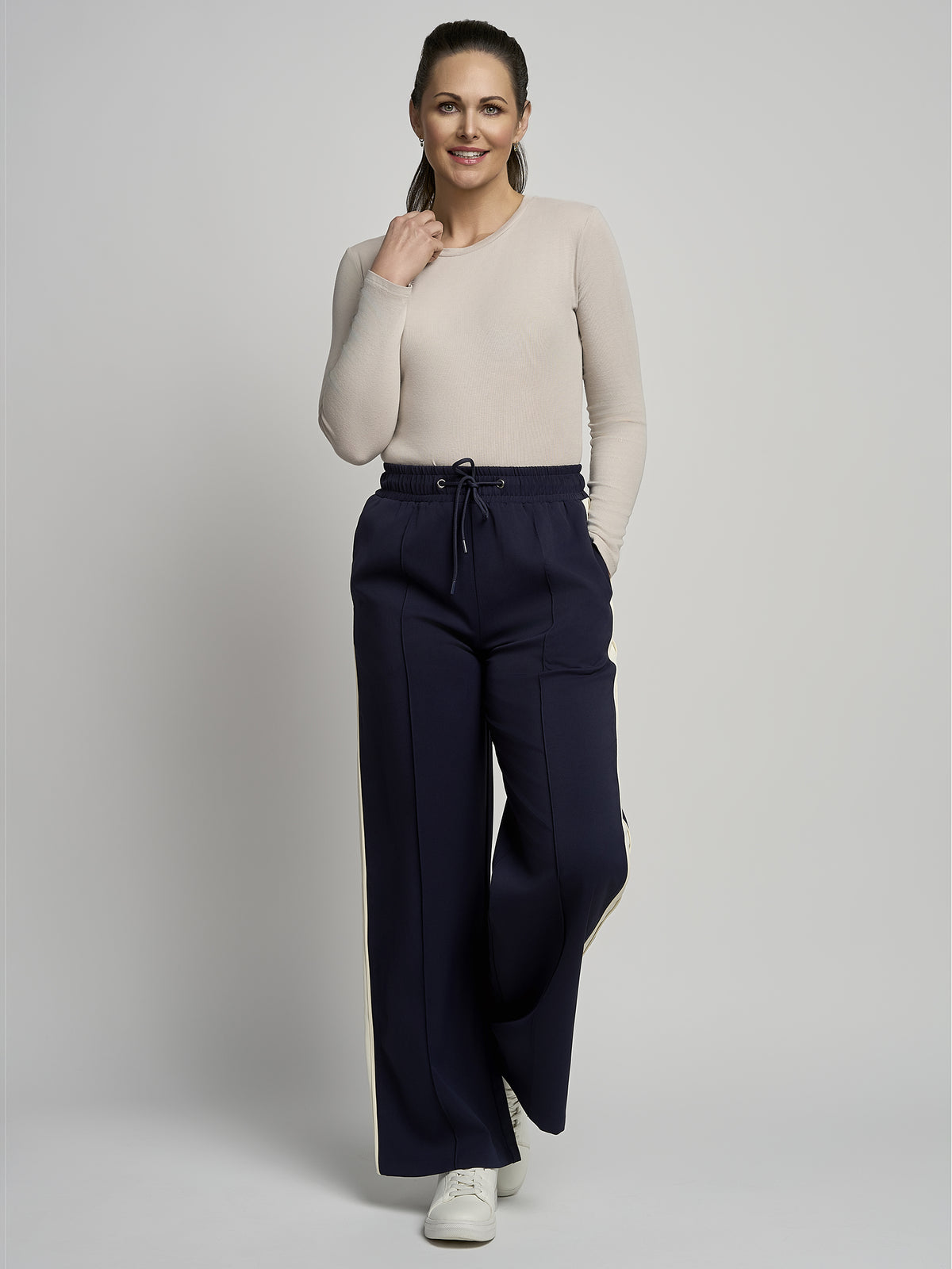 PINNS 643T Side Tape Wide Leg Trouser