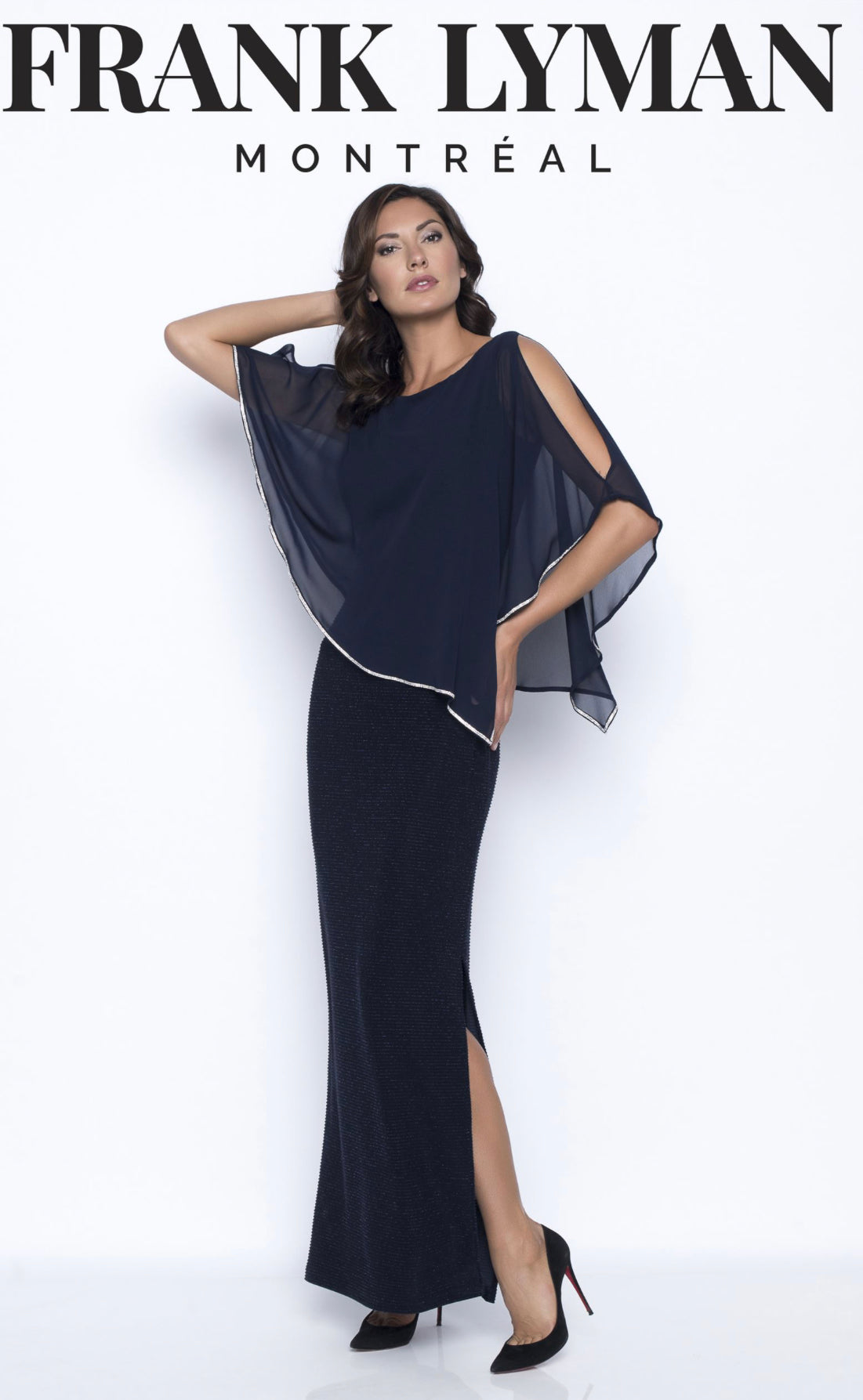 Size 10 Frank Lyman Midnight Long Dress