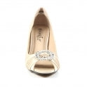 LUNAR - VALERIE - PEEP TOE SHOE - CHAMPAGNE