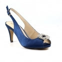 Size 4 - LUNAR - VENICE - SLING-BACK SHOE - BLUE